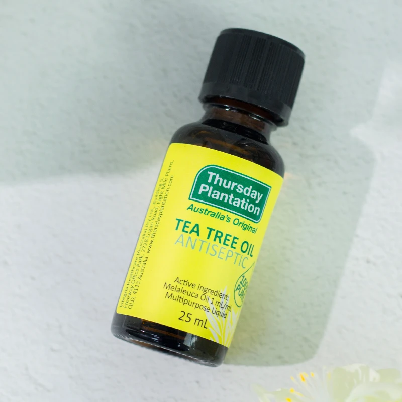 Murah Hari Kamis 100% Murni Minyak Pohon Teh 25 Ml untuk Kaki Atlet Infeksi Kuku Pengobatan Jerawat Menghilangkan Luka Kecil Luka Bakar jerawat Gigitan Menyengat