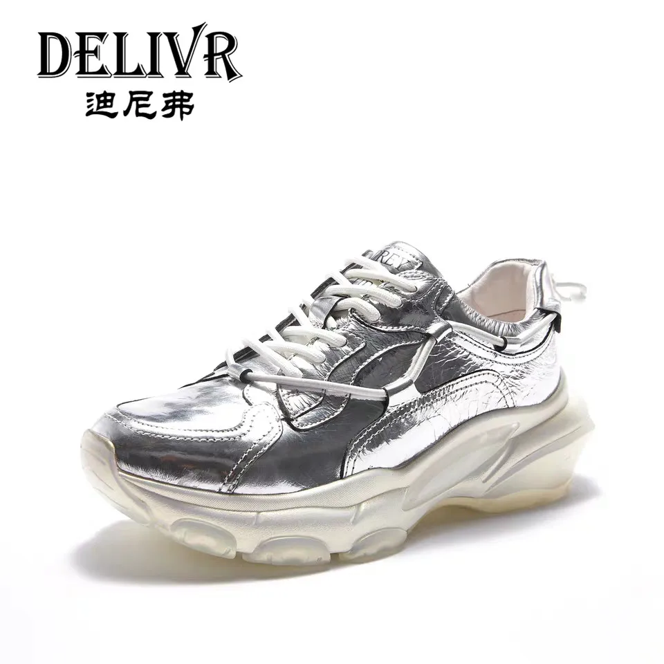 

Delivr Casual Shoes Women'S Sneakers Fashion Female Dad Shoes Thick Sole Chunky Shoes Platform Sneakers Ladies 2019 Spring New