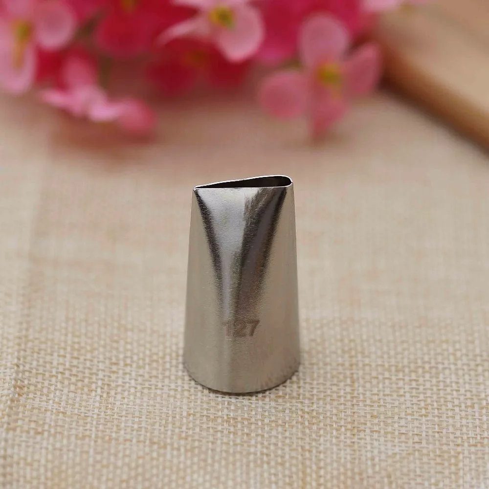 

#127 Cream Piping Nozzle Decorating Icing Tip For Creating Tulip Rose Petal Shape Baking &Pastry Tools Bakeware