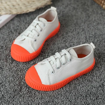 

Kids Fashion Canvas Shoes Girls Boys Platform Flats Outdoor White Shoes Anti-skid Breathable Toddler Baby Students Espadrilles
