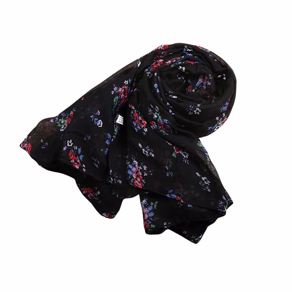 Women Ladies Floral Print Pattern Long Scarf Warm Wrap Shawl Popular