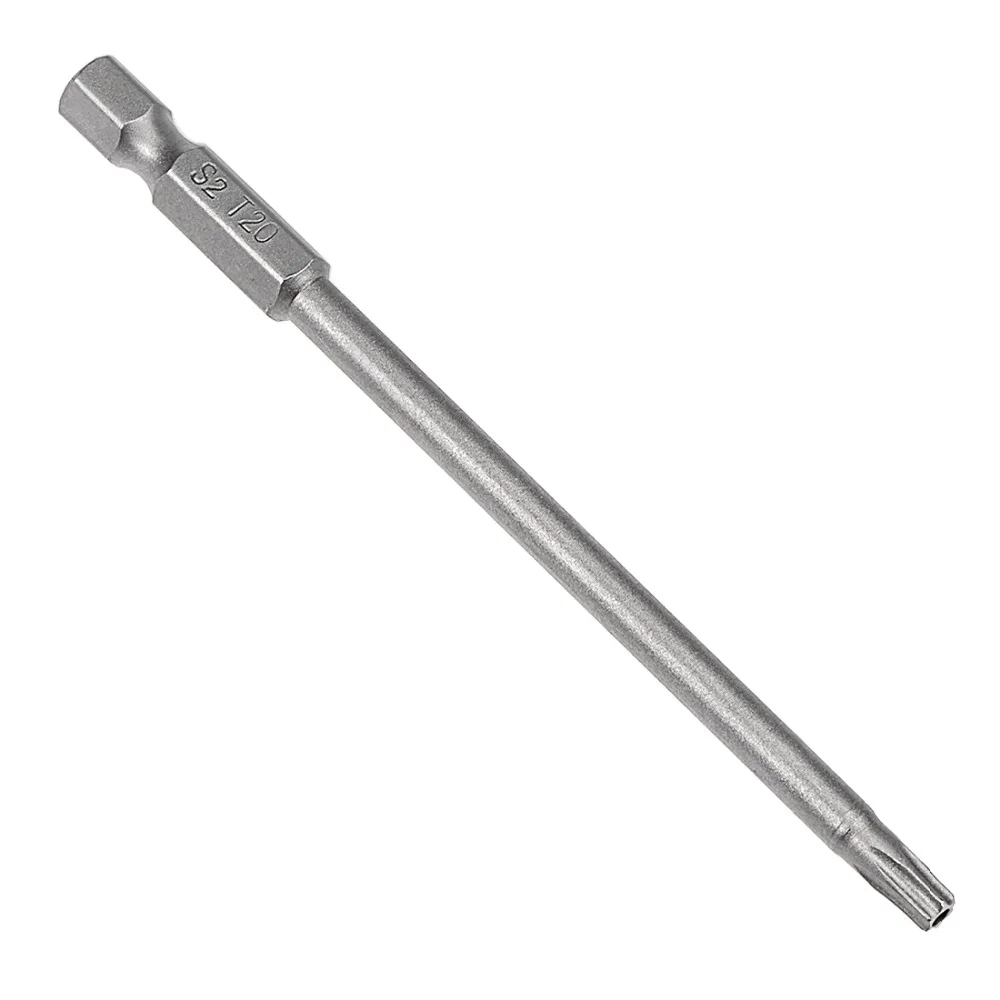 

UXCEL 5PCS S2 1/4" Hex Shank T20/27/10/25/30 Magnetic Security Torx Screwdriver Bits 100/150mm Length DIY Screwdriver Replacemet
