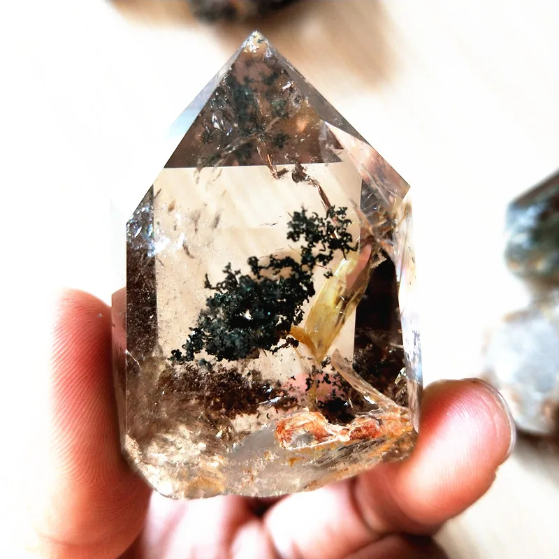 

New arrival of natural tea crystal and crystal wands healing mineral sample geology teaching