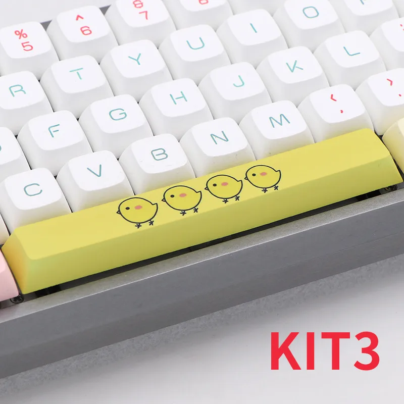 Five sides Dye-subbed PBT Spacebar 6.25U cherry profile keycap for DIY mechanical keyboard