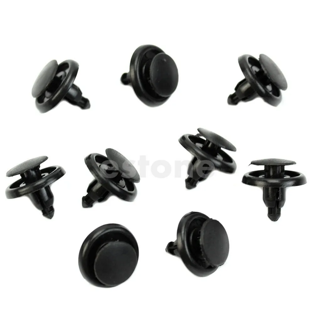 

10X Plastic Car Auto 7mm Bumper Hood Fender Splash Guard Retainer Clip Fastener