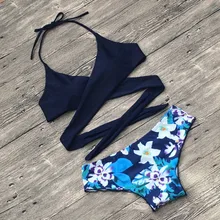 Novas Mulheres de Biquínis Cintura Baixa Sexy Biquíni Conjunto Preto Geometria Swimwear Fêmea Magro Impressão Swimsuit Biquini Praia Brasileira