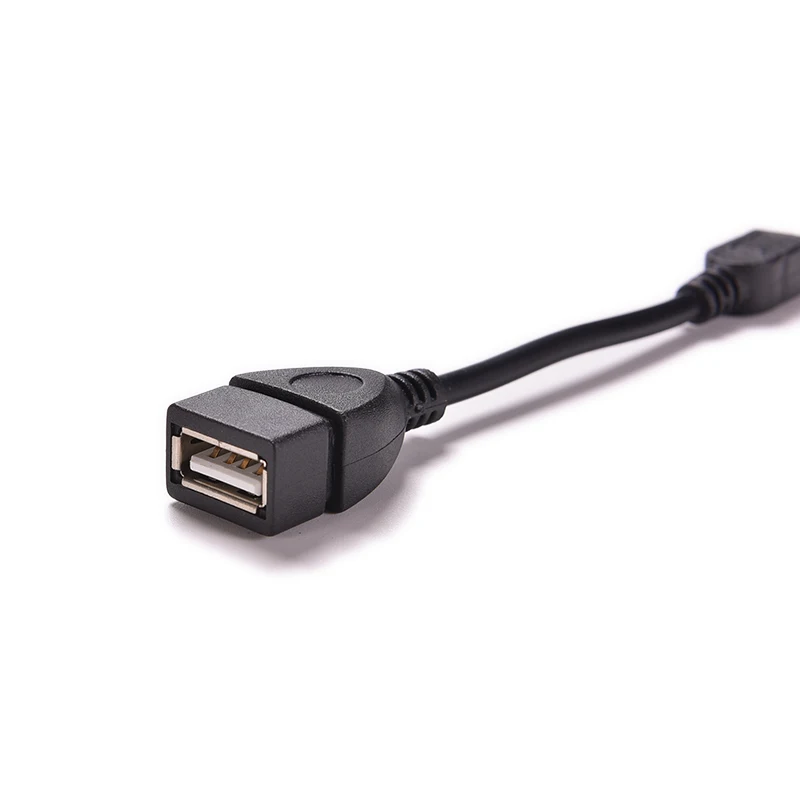 10 см черный 5pin Mini USB штекер USB 2,0 Тип Женский хост-адаптер OTG кабель для мобильного телефона планшета MP3 MP4 камеры