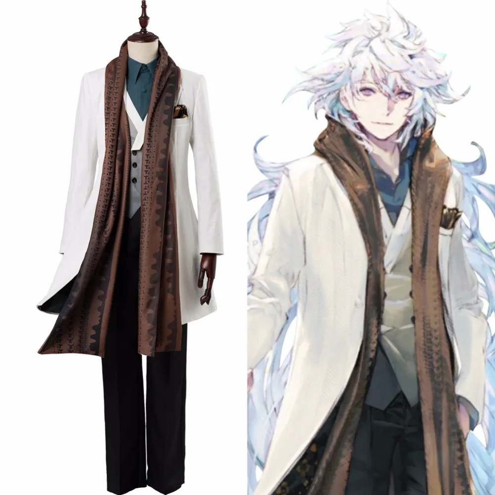 Fate Grand заказ косплей Мерлин Косплей Костюм FGO Третья годовщина наряд мужской