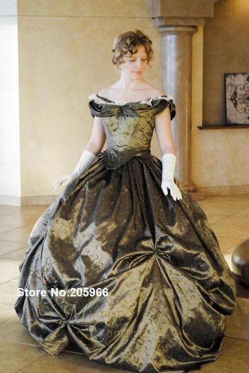 civil war ball gown