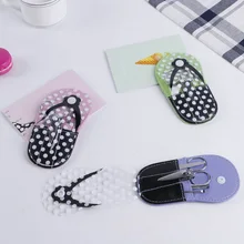 5 шт./компл. педикюр инструменты Нержавеющая сталь ушной Пинцет ногти Clipper Файл ножница по уходу за ногтями шлепанцы Маникюр чехол OA66