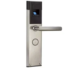 Китай цинковый сплав биометрический сканер отпечатков пальцев дверная ручка замок с картами механические ключи