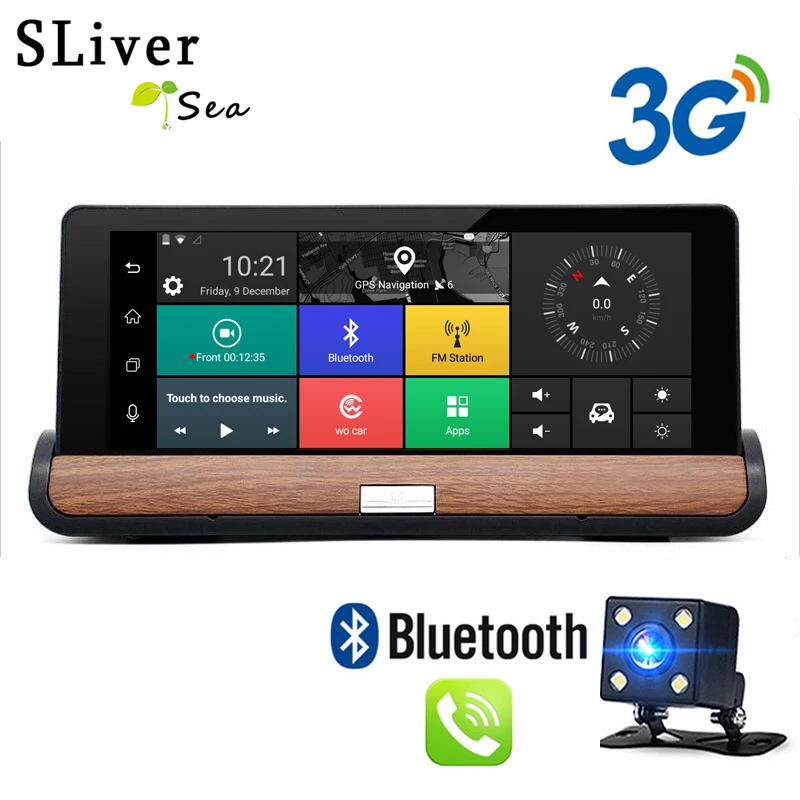 

SLIVERYSEA 7'' 3G Car DVR Camera GPS ADAS Android 5.0 Car camera FHD 1080P Video Recorder Registrar Dashcam Parking Monitor