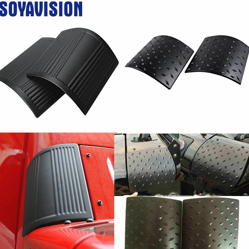 015 Latest Durable Black Cowl Body Armor - Pair For Jeep Wrangler Rubicon Sahara Jk & Unlimited 2007-2015 (Latest Upgrade Version) d0