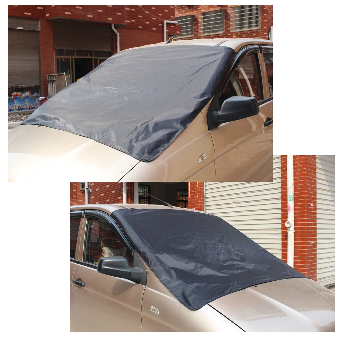 Автомобильный Снежный мороз Защита от солнца щит магнит лобовое стекло Крышка черный серебристый для VW/BMW/Honda/Toyota Dewtreetali