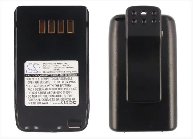 Аккумулятор Cameron Sino 1000 мАч для VERTEX FT-10 FT-10R FT-40 FT-40R FT-50 FT-50R VXA-100 FNB-41 YAESU FNB-42 |