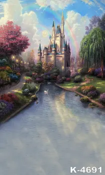 

Fairy Tale Theme Backgrounds For Photo Studio Vinyl Dream Castle Photo Backgrounds Wedding Photography Digital Print