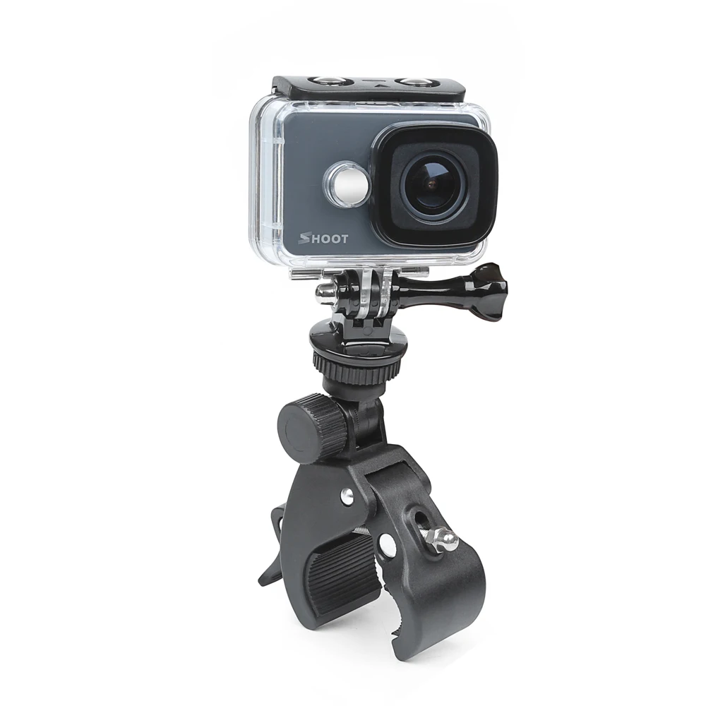 

Ms Pistil Store Bicycle Handlebar Handle Clamp Camera Mount for GoPro Hero 5 6 4 SJCAM Xiaomi Yi Lite 4K H9 Bike Clip Holder