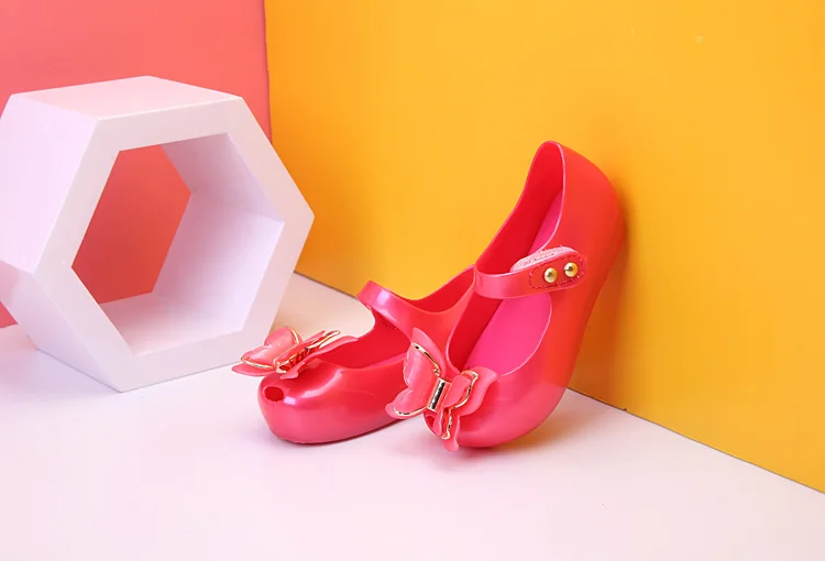 Мини Мелисса балетки Melissa для девочек желе обувь бабочка балетки мягкие удобные высокое качество детские сандалии