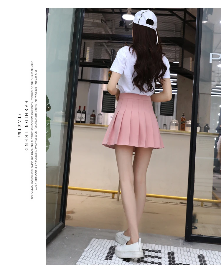 Корейская мода Розовая клетчатая юбка юбки с высокой талией Женская мини юбка лето 2019 Harajuku Kawaii короткая юбка школьницы уличная
