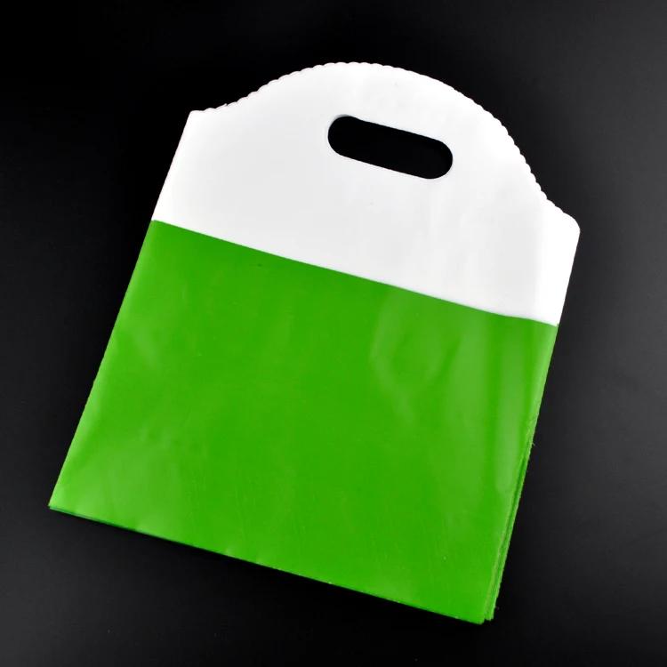 100Pcs Green Plastic Bags 18x23cm Jewelry Boutique Gifts Packaging Bags