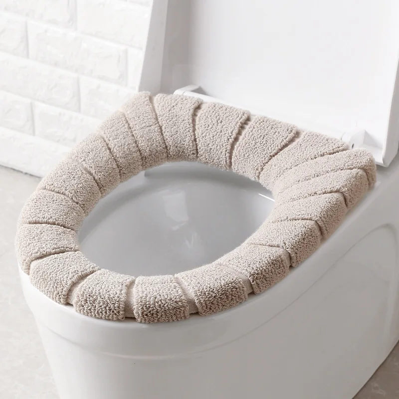 Горячая Распродажа удобные бархатные коралловые сиденья для унитаза для ванной комнаты моющиеся унитаз Стандартный тыквенный узор мягкая подушка