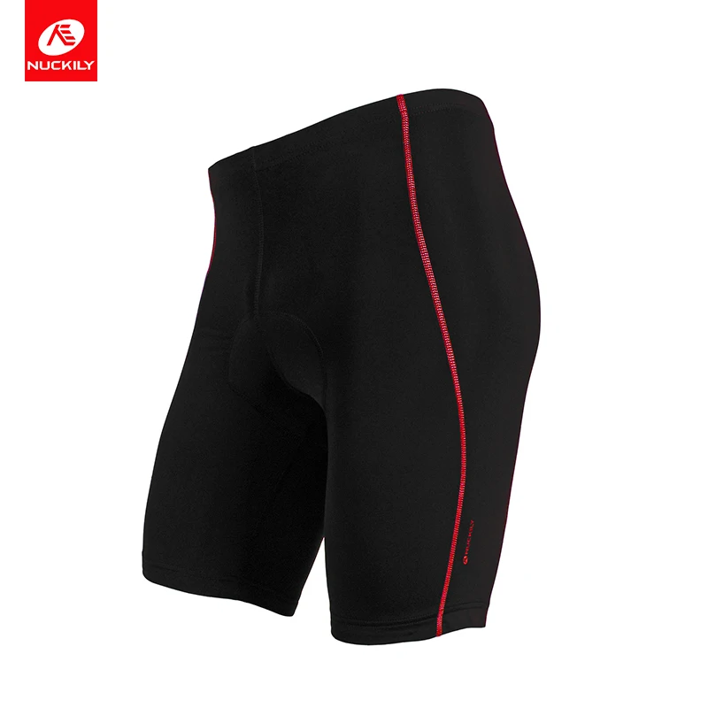 NUCKILY Men Cycling Shorts 3D Anti Slip Padded Foam Bicycle Elastic Fit Bike Short Pants NS352