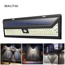 Light Solar-Lamp Pathway Outdoor Security-Wall-Lights Garden LED Motion-Sensor Yard PIR