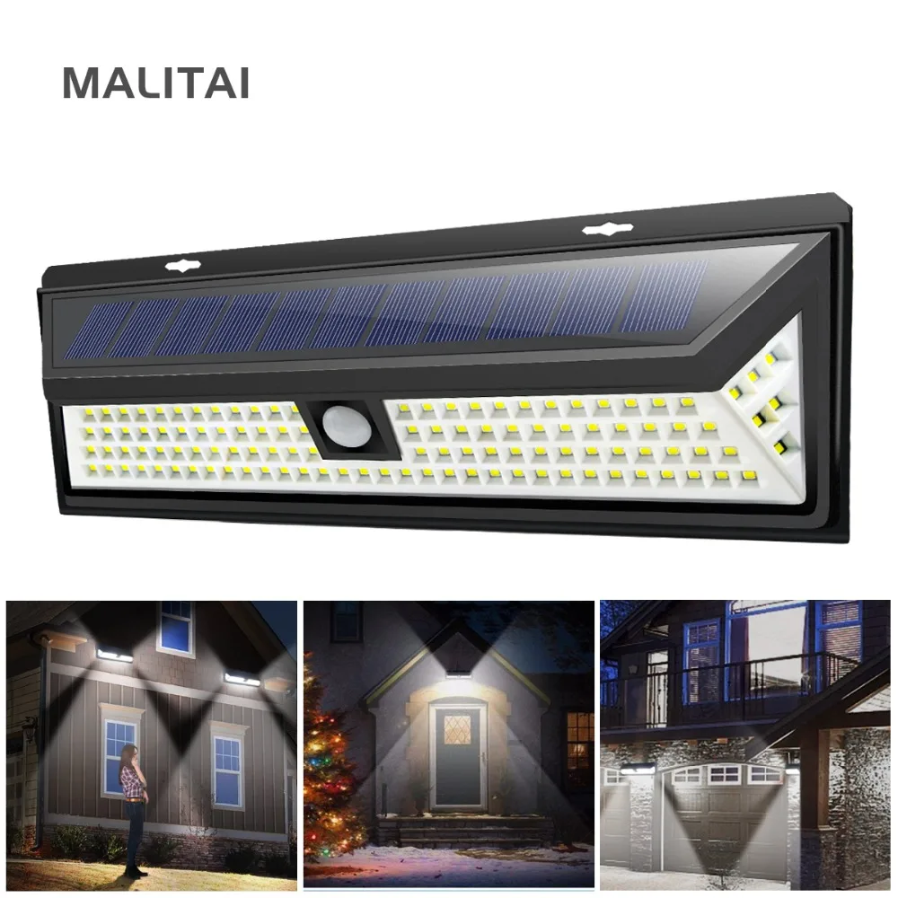 

Solar Power Garden Path light PIR Motion Sensor LED Solar lamp Yard Outdoor Pathway Security Wall lights Rechargeable lamp