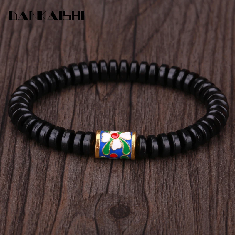Dankaishi Natural Coconut Hand String Buddhist Amulet Bracelets