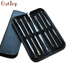 OutTop 7 шт./компл. очиститель черных точек, моднок ювелирное изделие, для лица для удаления шрамов от акне, инструмент для удаления прыщей Съемник комплект косметический инструмент для очистки довольно