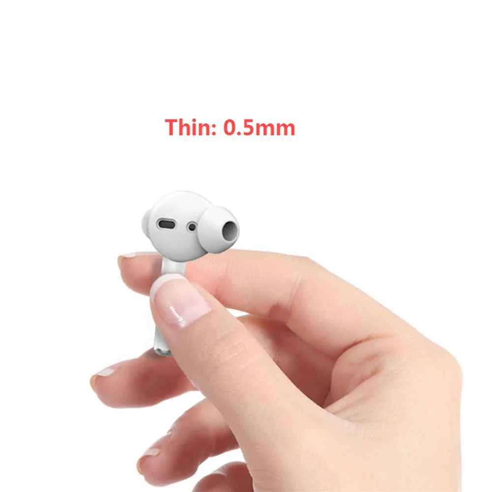 Силиконовые наушники вкладыши для Apple AirPods 3 пары противоскользящие чехол
