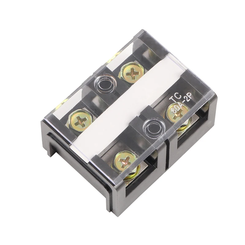 

TC602 high current 2 bit / 60A fixed terminal block flame retardant