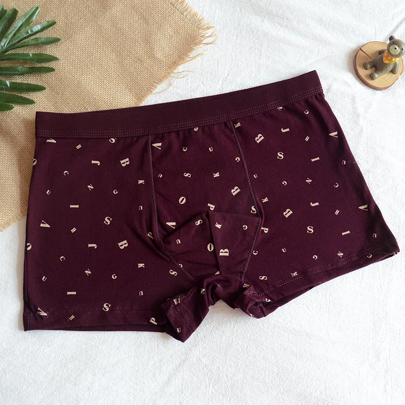 

1 piece Men's Cotton Underpants quality soft breathable Underwears Man male comfort cotton Briefs elastic boyshorts big size
