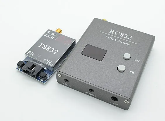 5.8ghz Skyzone TS832 + Receiver RC832 40CH 5.8G 600mW Wireless AV FPV Transmitter Modules Audio VideoFor DJI Phantom