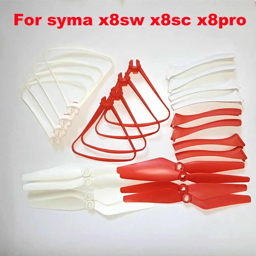 

SYMA X8SW x8sc X8PRO X8 Pro RC Drone Propellers landing skid guard Spare Parts
