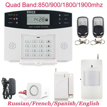 LCD Keypad Wireless GSM Alarm Systems PIR Home Security Alarm System Burglar Auto Dialing Dialer SMS Call Free Shipping yobang security home security system auto dialer pir motion sensor house intelligent burglar security alarm system