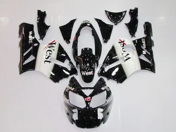 

WEST Fairing kit FOR KAWASAKI NINJA ZX12R 02-05 ZX 12R 02 03 04 05 ZX -12R 02-05 ZX 12R 2002 2003 2004 2005 fairings white black