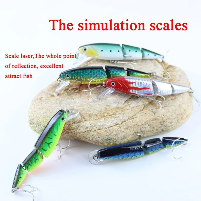 3 Segment Hard Swimbait 10cm 16g Swimbait Lifelike Fishing Lure With Two Treble Hooks Fishing Wobblers Iscas Artificiais  (2)