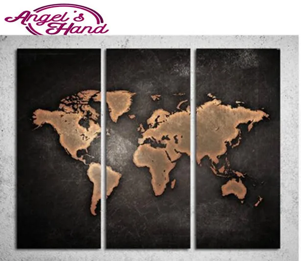 

5d Diamond picture diamond painting black world map kit rhinestone painting diamond painting round/square diy diamond painting