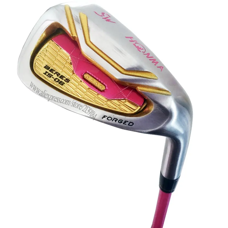 Cooyute New Women Golf Clubs HONMA S-06 Golf irons set 5-91011 A S GRAND irons Clubs Set R300 Steel Golf shaft Free shipping