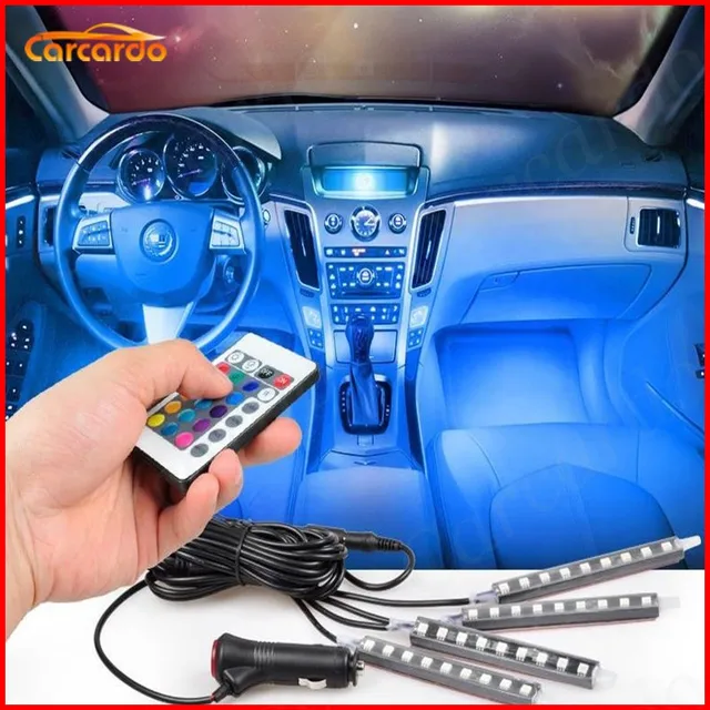 2017 New! Car Interior LED Atmosphere Neon Light Lamp LED Wireless ... 2017 New! Car Interior LED Atmosphere Neon Light Lamp LED Wireless ...