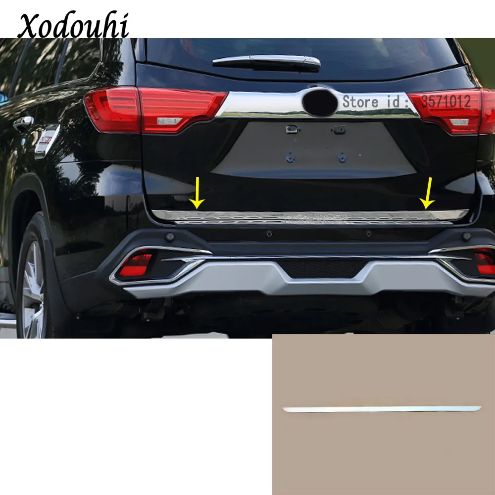 Для Toyota Highlander 2015 2016 2017 Стайлинг кузова автомобиля палка из нержавеющей стали