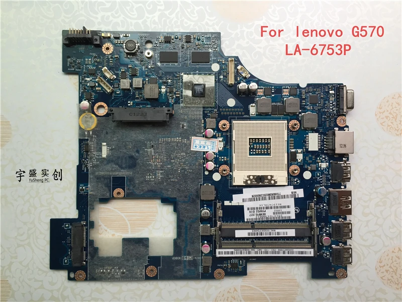 Новинка! PIWG2 LA 6753P материнская плата для ноутбука Lenovo G570 (для AMD HD 6300M видеокарта) с