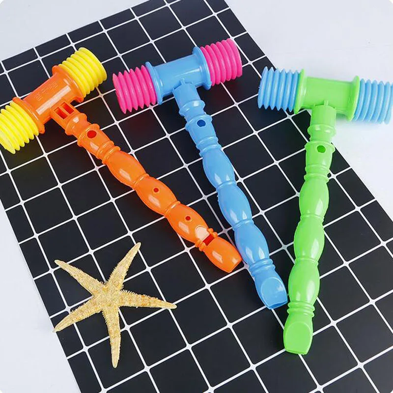 Funny Baby Vocal Knocking Hammer Infant Whistles Musical Instrument Toy Gift