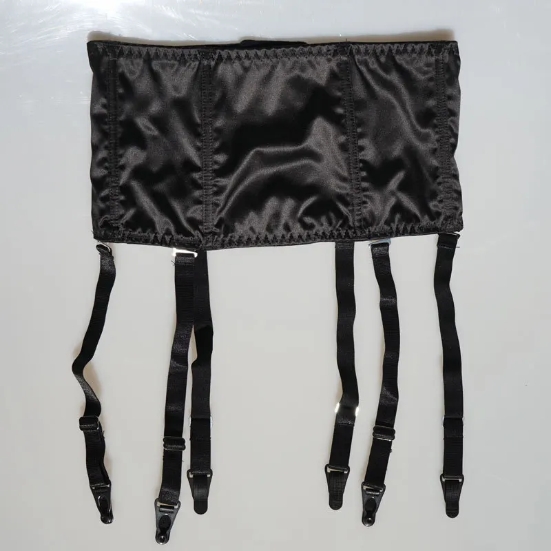 Satin Garter Belt Removable Wide Straps Metal Buckles/Clips Sexy Suspender Belt for Stocking Waist Trainer Sexy Lingerie S507B Satin Garter Belt Removable Wide Straps Metal Buckles/Clips Sexy Suspender Belt for Stocking Waist Trainer Sexy Lingerie S507B