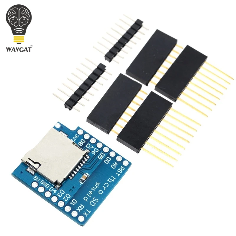 

Micro SD Storage Expansion Board For D1 MINI Mciro SD TF Card Memory Shield Module SPI For D1 MINI WAVGAT
