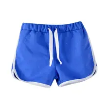 Ярких цветов для мальчиков и девочек Шорты лидер Летних Продаж Пляжные штаны Шорты дети Детские Короткие штаны От 3 до 13 лет p2