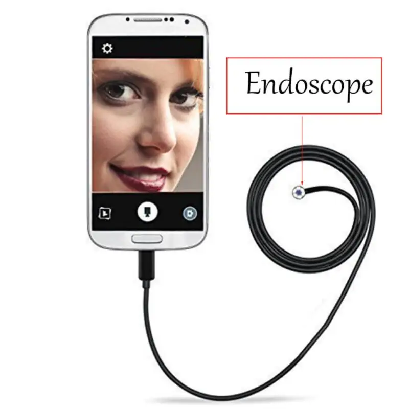 

Waterproof HD 2m/5m/10m 5.5mm Endoscope Mini USB Camera Borescope Photo Capture Inspection Scope 6 White LEDs Tube for PC