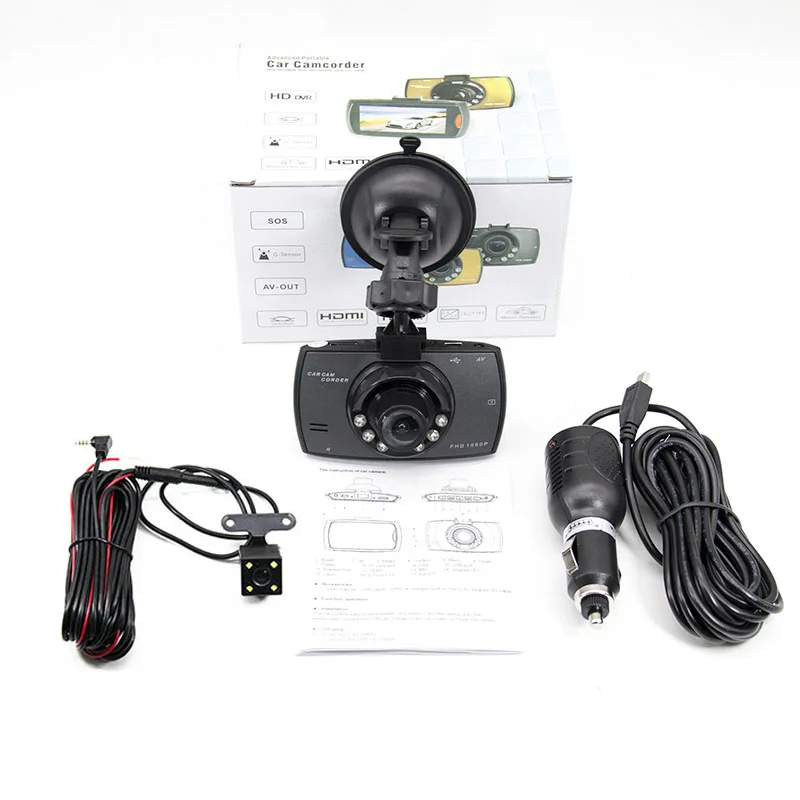 HGDO Car DVR Camera Full HD 1080P Dual Lens 140 Degree Dashcam Video Registrars for Cars 6 LED Night Vision G Sensor Dash Cam|video dash cam|dash