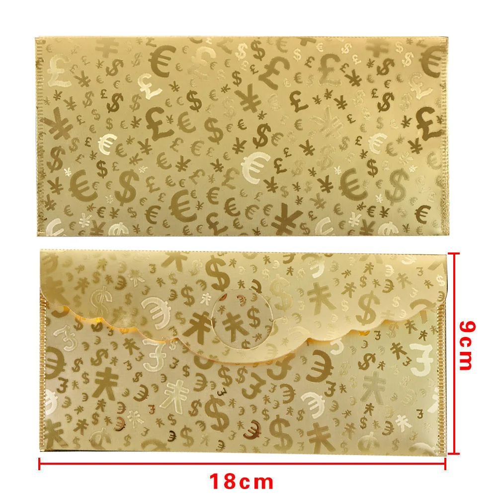 WR 11 шт. различных Позолоченные Фольга для банкнот с конвертом Цветной валюты поддельные Билл Золотые банкноты для Бизнес сувенир